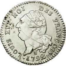 Moneda, Francia, 30 sols françois, 1792, Limoges, MBC+, Plata, KM 606.7