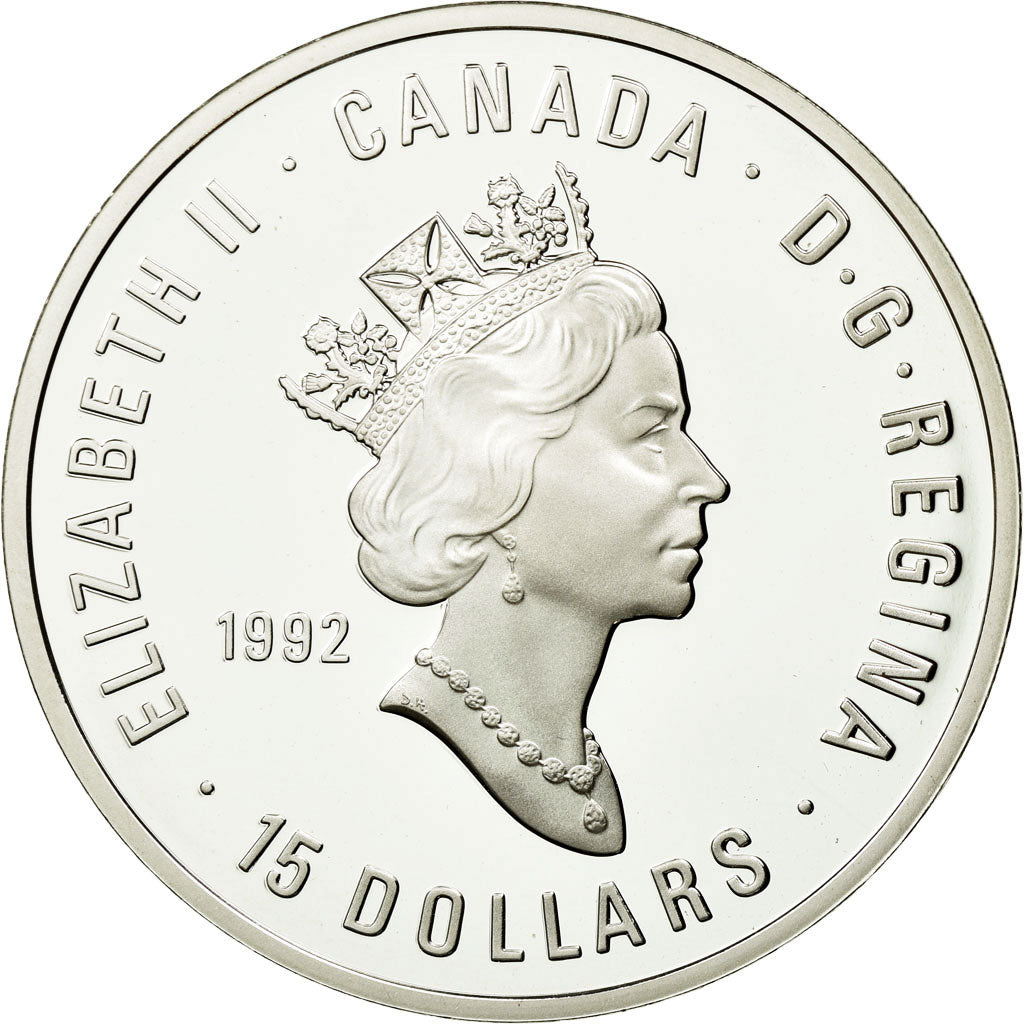 Coin, Canada, Elizabeth II, 15 Dollars, 1992, Ottawa, (MS65-70), KM 215