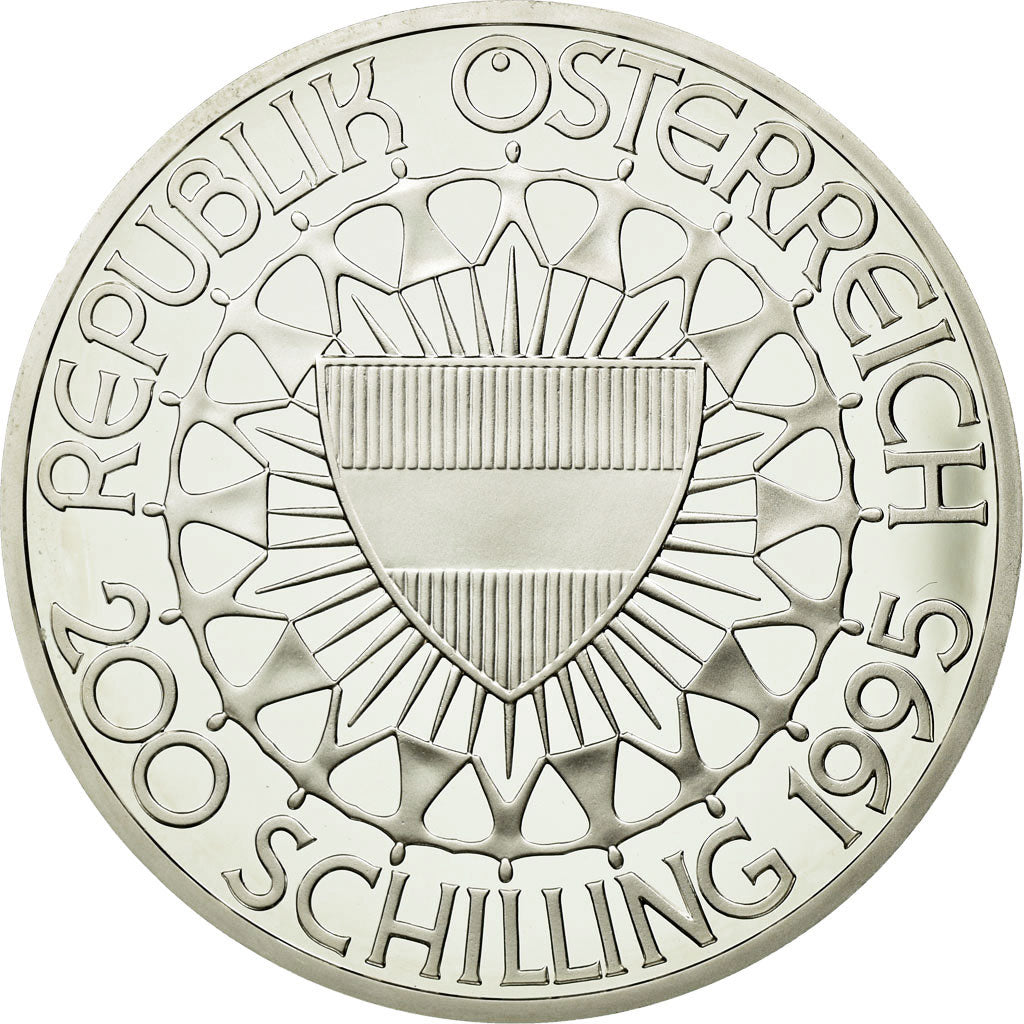 Moneta, Austria, 200 Schilling, 1995, FDC, Argento, KM:3026