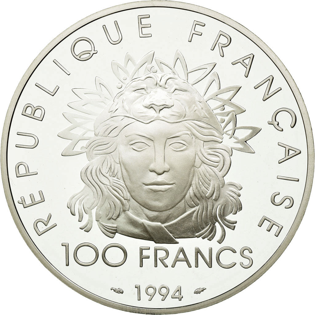 Coin, France, 100 Francs, 1994, MS(65-70), Silver, KM:1048, Gadoury:C91