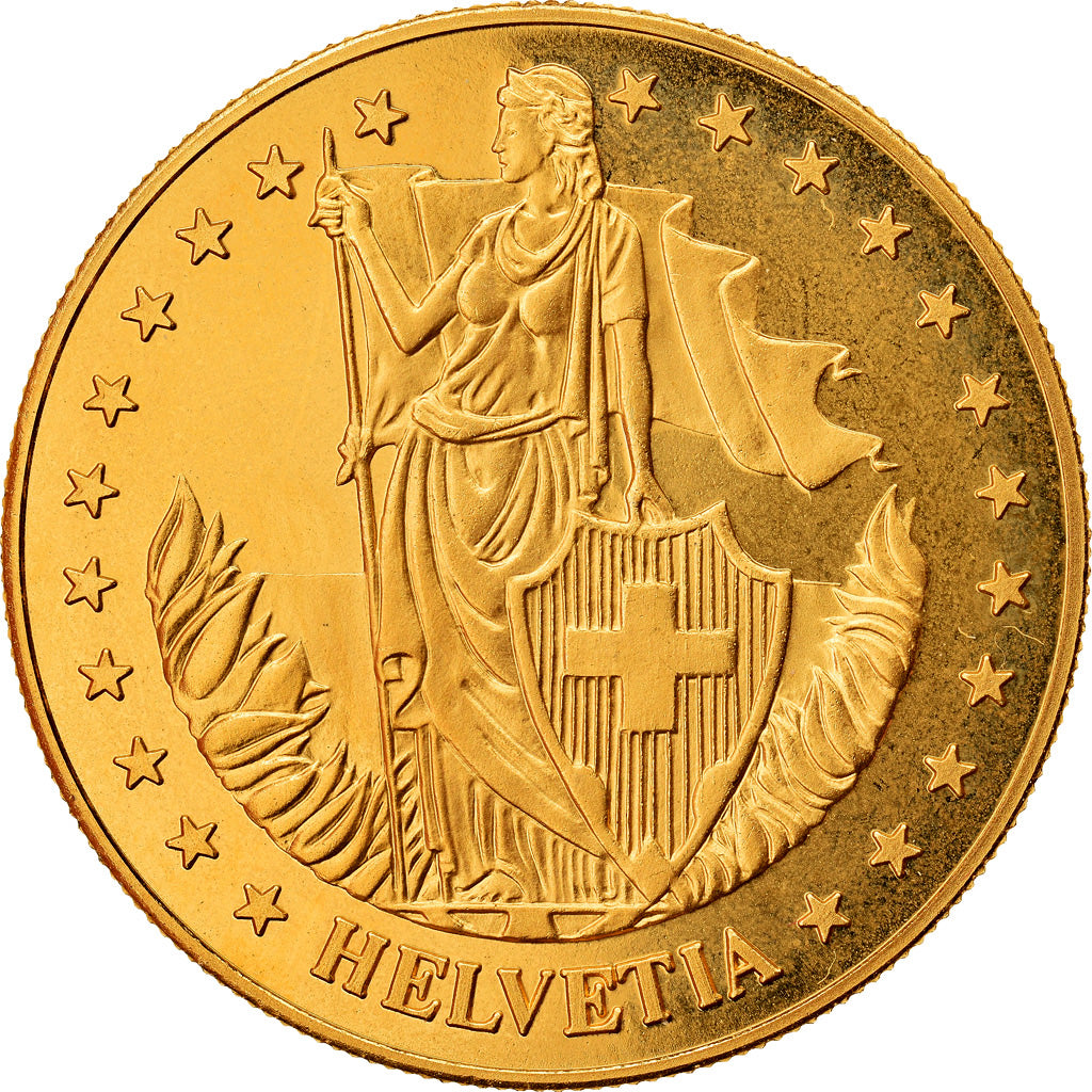 Suisse, Médaille, Louis J.Chevrolet, Automobile, SPL+, Copper-Nickel Gilt