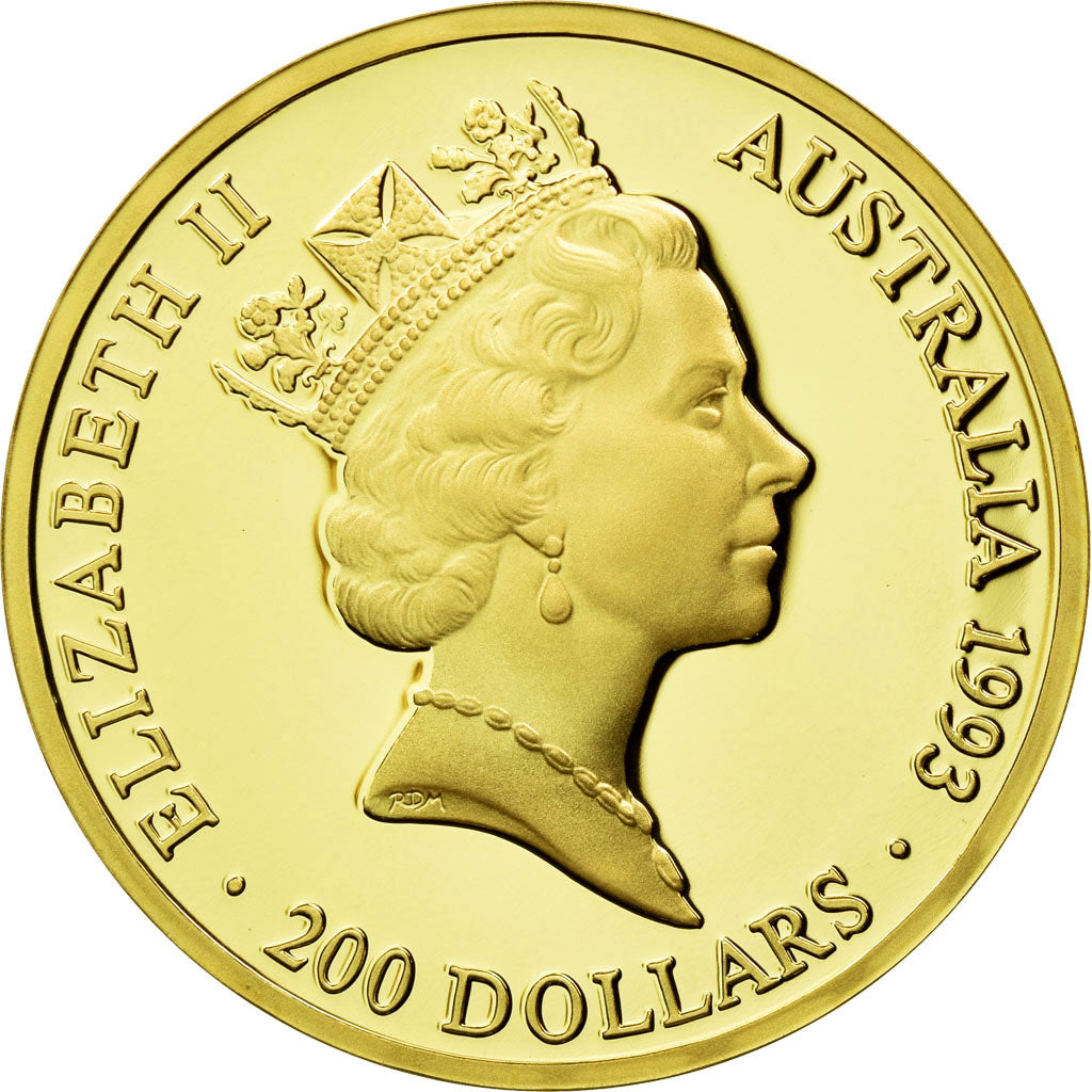 Moneta, Australia, Elizabeth II, 200 Dollars, 1993, FDC, Oro, KM:220