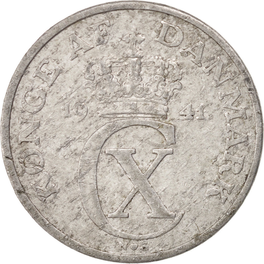 DENMARK, 5 Ore, 1941, Copenhagen, KM #834, VF(20-25), Aluminum, 2.40
