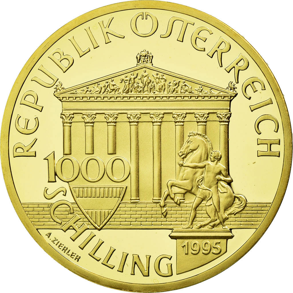 Monnaie, Autriche, 1000 Schilling, 1995, FDC, Or, KM:3028