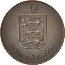 GUERNSEY, 4 Doubles, 1920, Birmingham, KM #13, AU(50-53), Bronze, 4.80