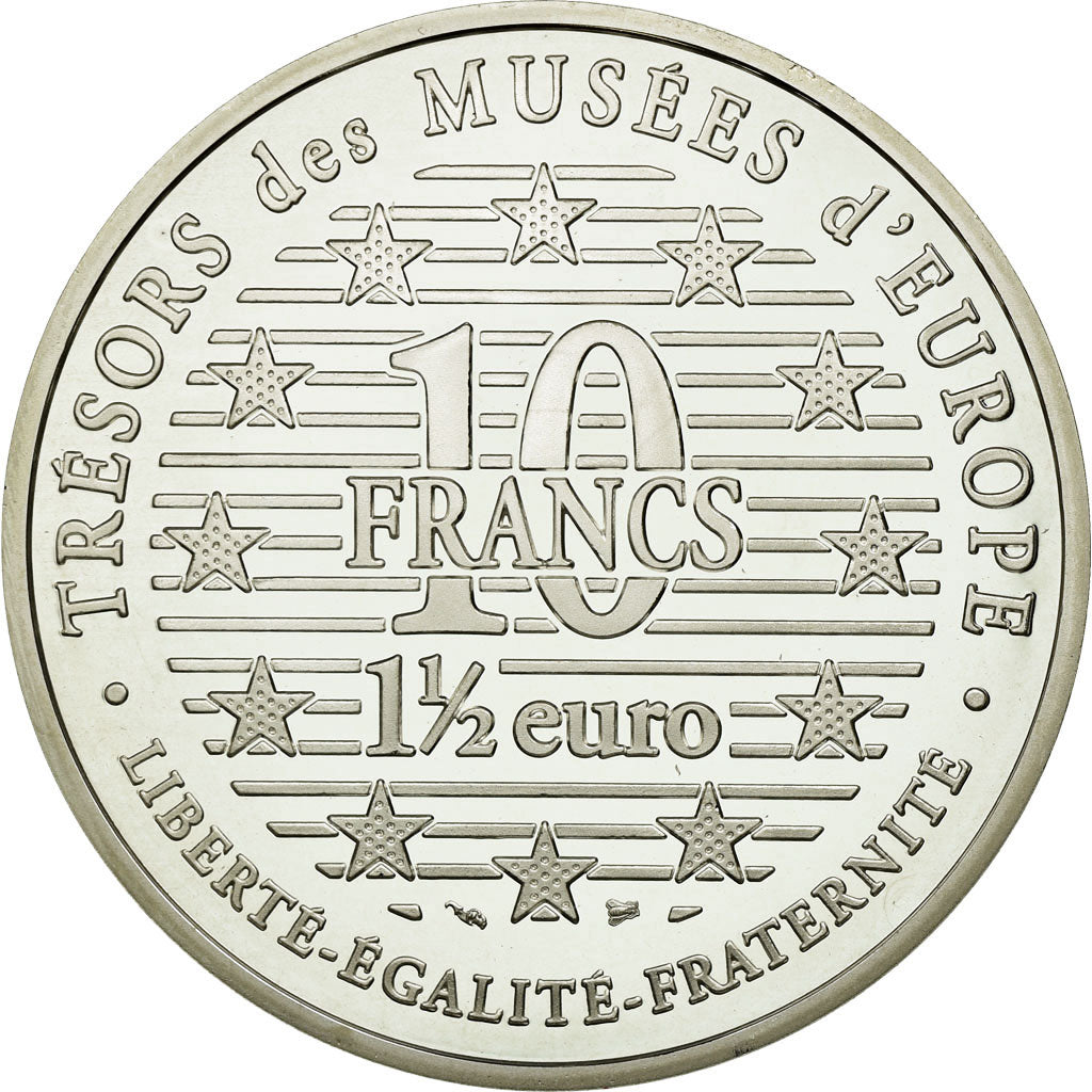 Munten, Frankrijk, 10 Francs-1.5 Euro, 1996, FDC, Zilver, KM:1124, Gadoury:C134