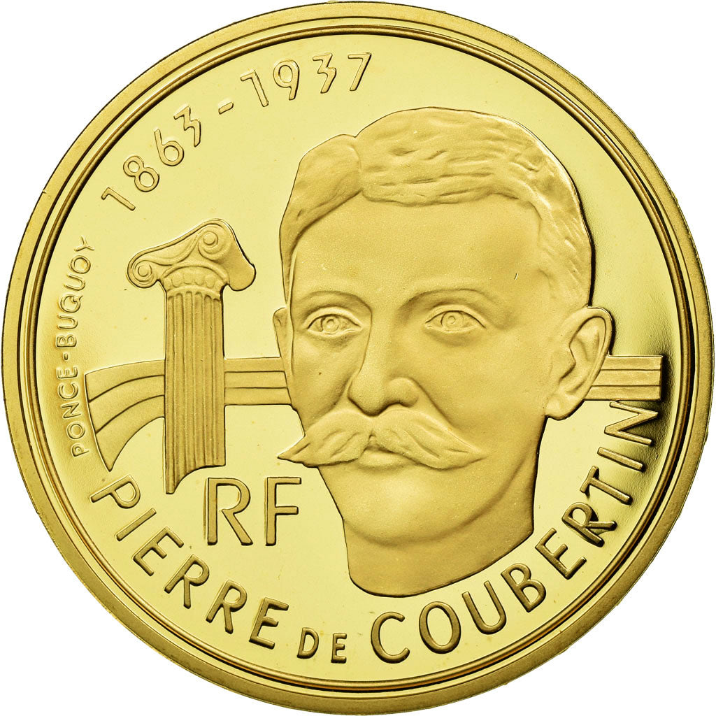 Moeda, França, 500 Francs, 1991, Paris, MS(65-70), Dourado, KM:1000