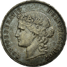 Coin, Switzerland, 5 Francs, 1907, Bern, EF(40-45), Silver, KM:34