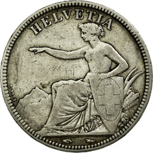 Coin, Switzerland, 5 Francs, 1850, Paris, EF(40-45), Silver, KM:11
