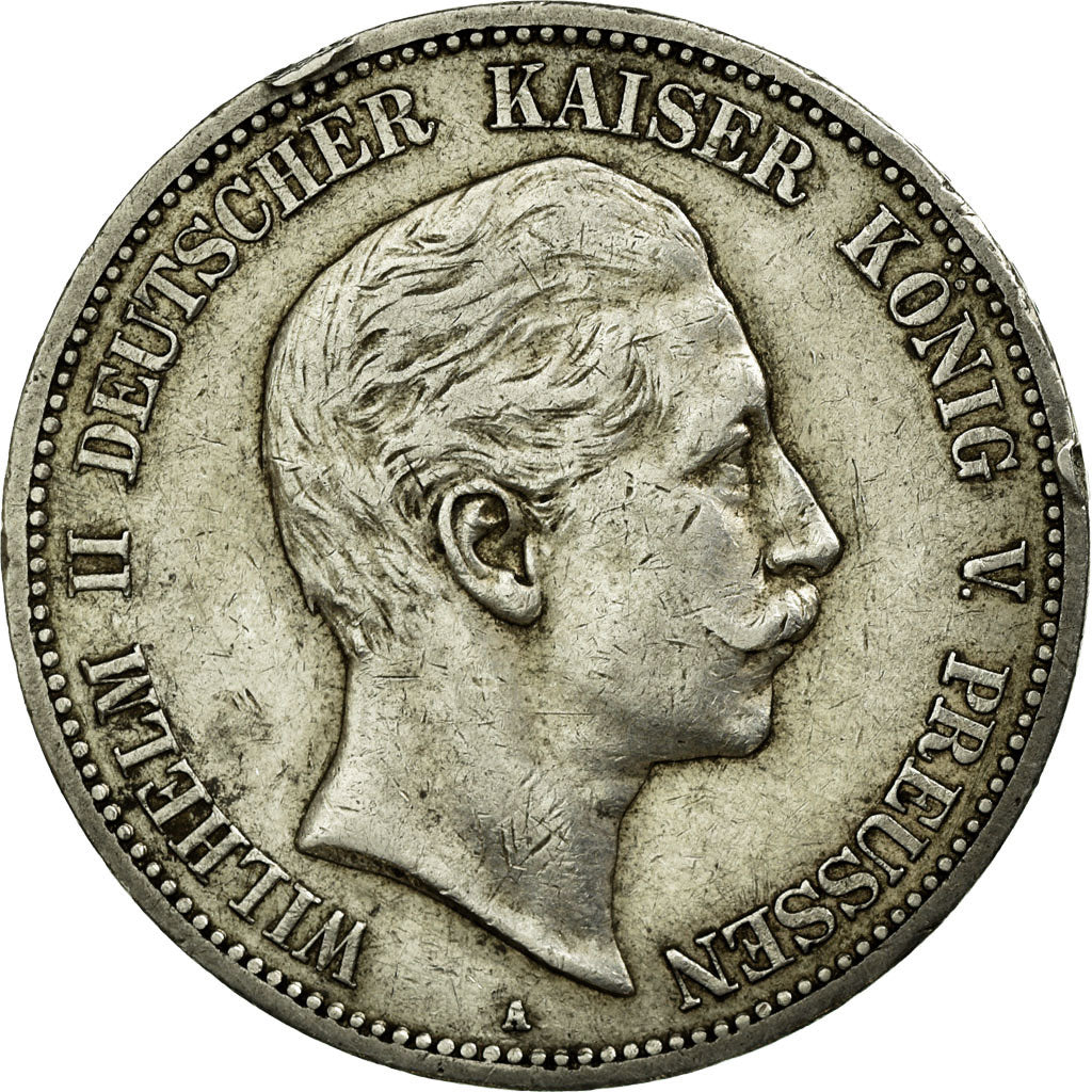 Coin, German States, PRUSSIA, Wilhelm II, 5 Mark, 1903, Berlin, EF(40-45)