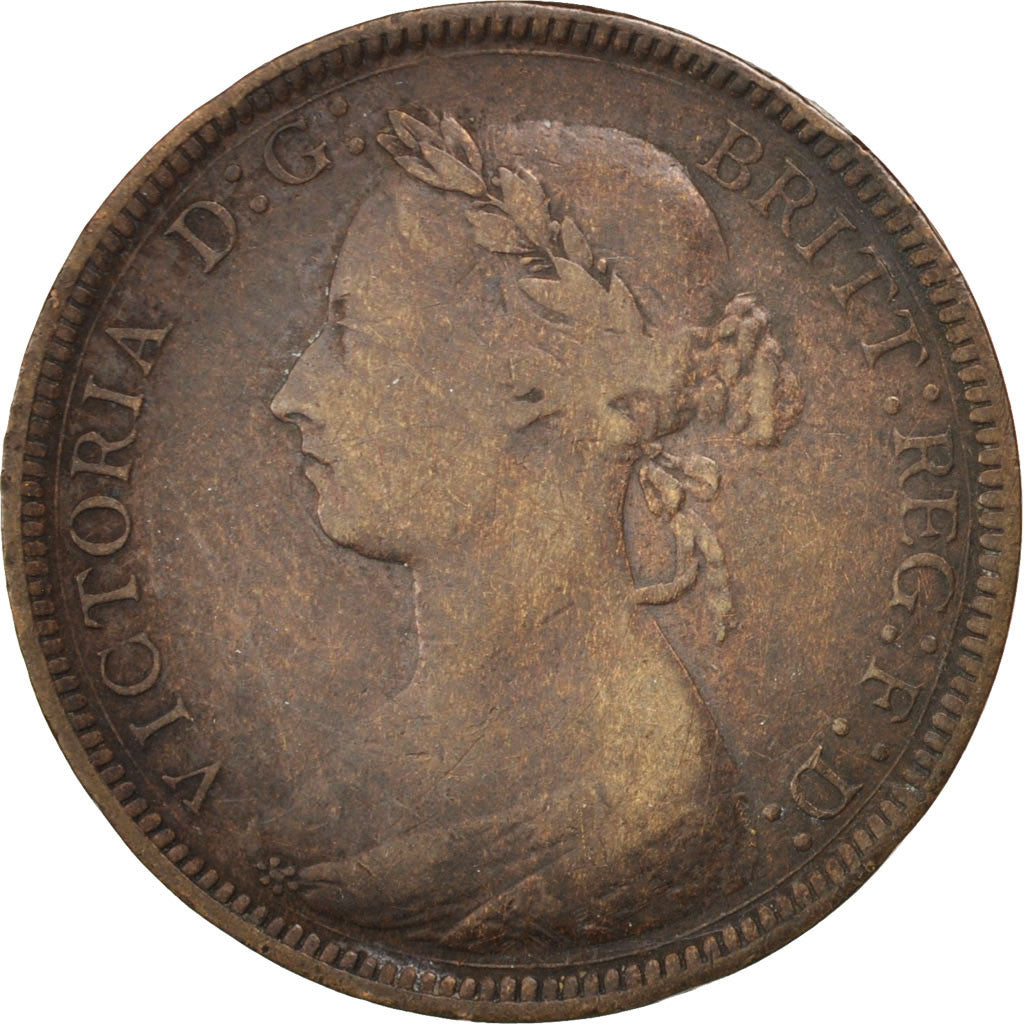GREAT BRITAIN, 1/2 Penny, 1887, KM #754, VF(30-35), Bronze, 5.50