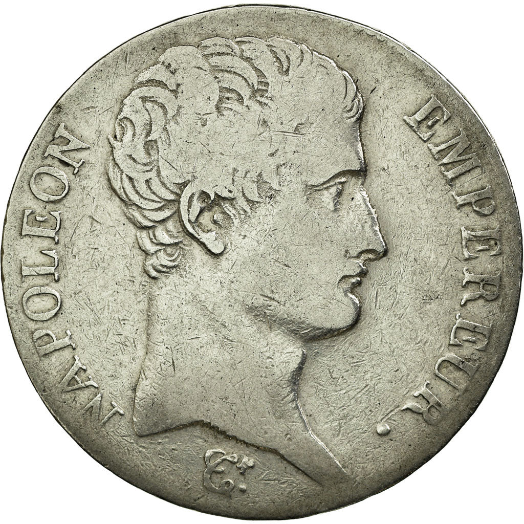 Moneda, Francia, Napoléon I, 5 Francs, AN 13, Paris, BC+, Plata, KM:662.1