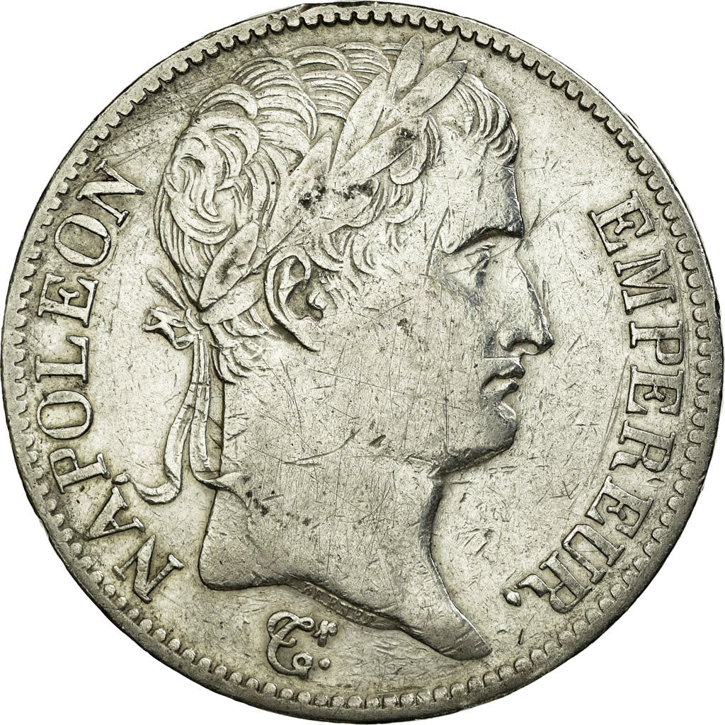 Moeda, França, Napoléon I, 5 Francs, 1811, Bayonne, EF(40-45), Prata,KM 694.9