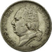Moneda, Francia, Louis XVIII, 5 Francs, 1823, Lille, MBC, Plata, KM 711.13