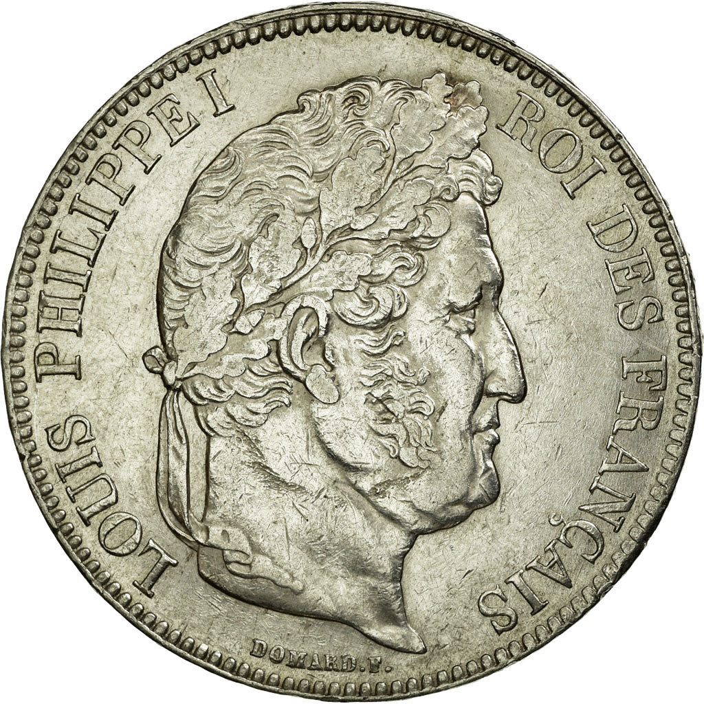 Munten, Frankrijk, Louis-Philippe, 5 Francs,1834,La Rochelle,ZF+,Zilver,KM 749.5