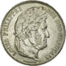 Munten, Frankrijk, Louis-Philippe, 5 Francs,1834,La Rochelle,ZF+,Zilver,KM 749.5