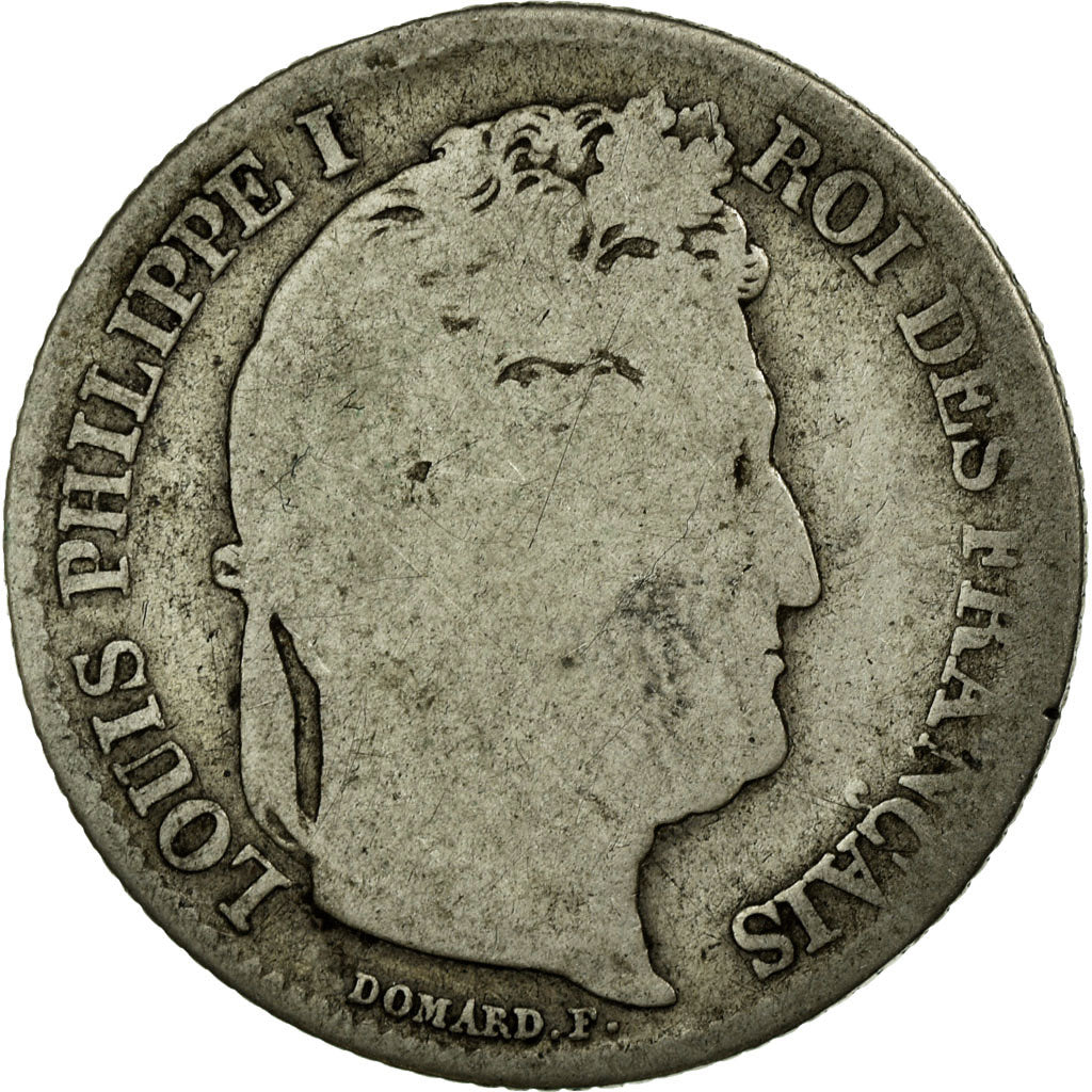 Moneda, Francia, Louis-Philippe, Franc, 1847, Paris, BC, Plata, KM:748.1