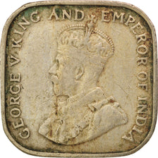 Moneda, Ceilán, George V, 5 Cents, 1920, BC+, Cobre - níquel, KM:108