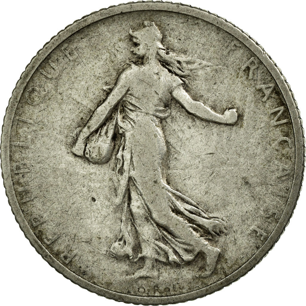 Coin, France, Semeuse, Franc, 1906, Paris, VF(20-25), Silver, KM:844.1