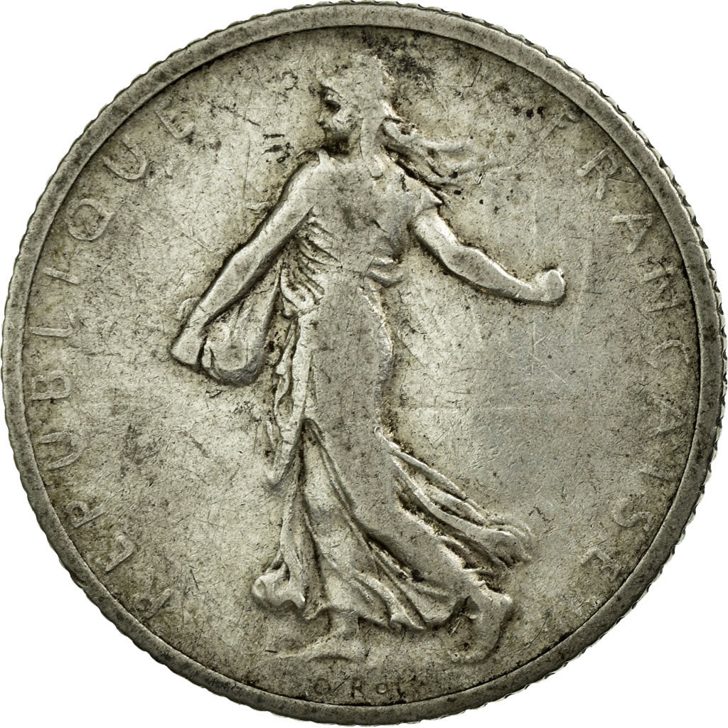 Coin, France, Semeuse, Franc, 1906, Paris, VF(20-25), Silver, KM:844.1