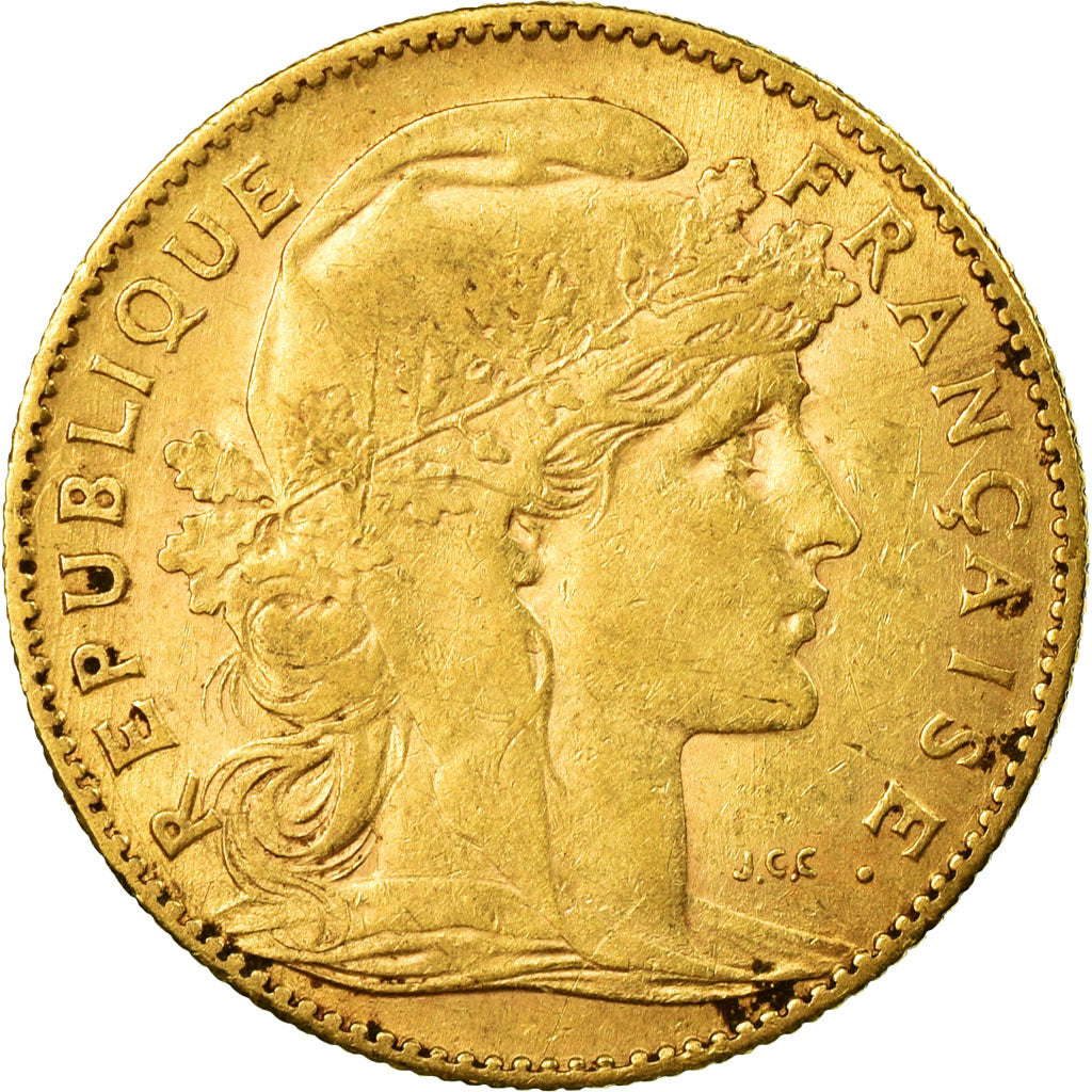 Coin, France, Marianne, 10 Francs, 1908, Paris, EF(40-45), Gold, KM:846