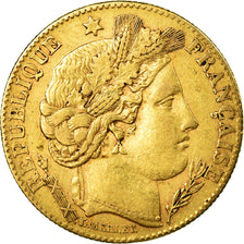 Coin, France, Cérès, 10 Francs, 1899, Paris, EF(40-45), Gold, KM:830