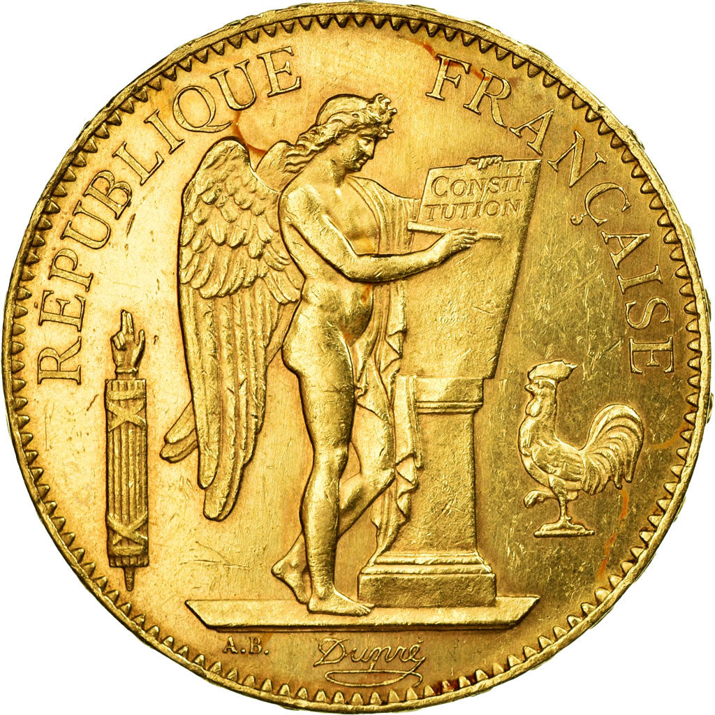 Munten, Frankrijk, Génie, 100 Francs, 1899, Paris, PR, Goud, KM:832