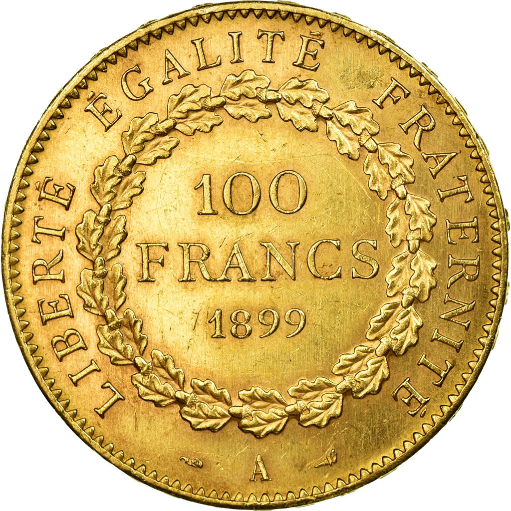 Munten, Frankrijk, Génie, 100 Francs, 1899, Paris, PR, Goud, KM:832
