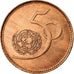 Coin, Pakistan, 5 Rupees, 1995, MS(60-62), Copper, KM:59