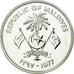Coin, MALDIVE ISLANDS, 20 Rufiyaa, 1977, MS(60-62), Silver, KM:56