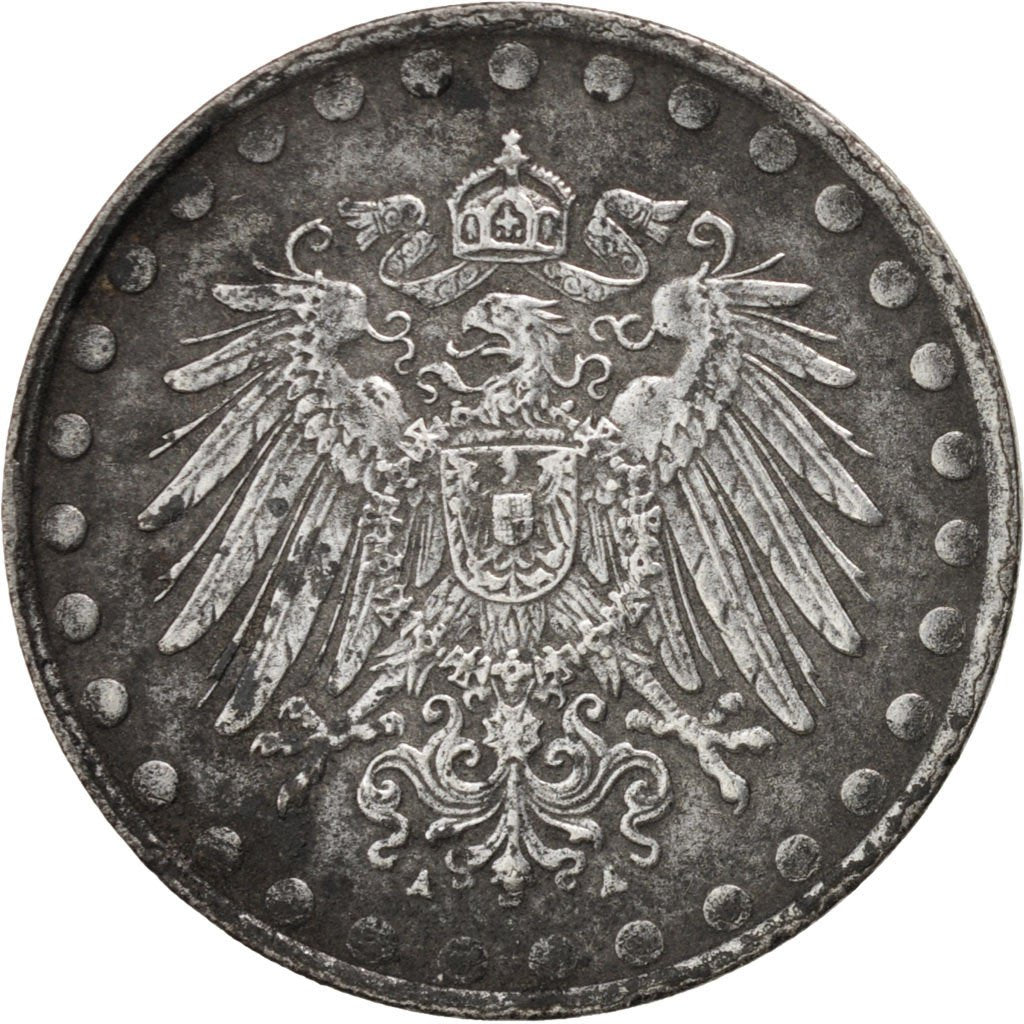 GERMANY - EMPIRE, 10 Pfennig, 1917, Berlin, KM #20, EF(40-45), Iron, 3.63