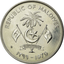 Moneda, ISLAS MALDIVAS, 10 Rufiyaa, 1979, EBC+, Cobre - níquel, KM:59