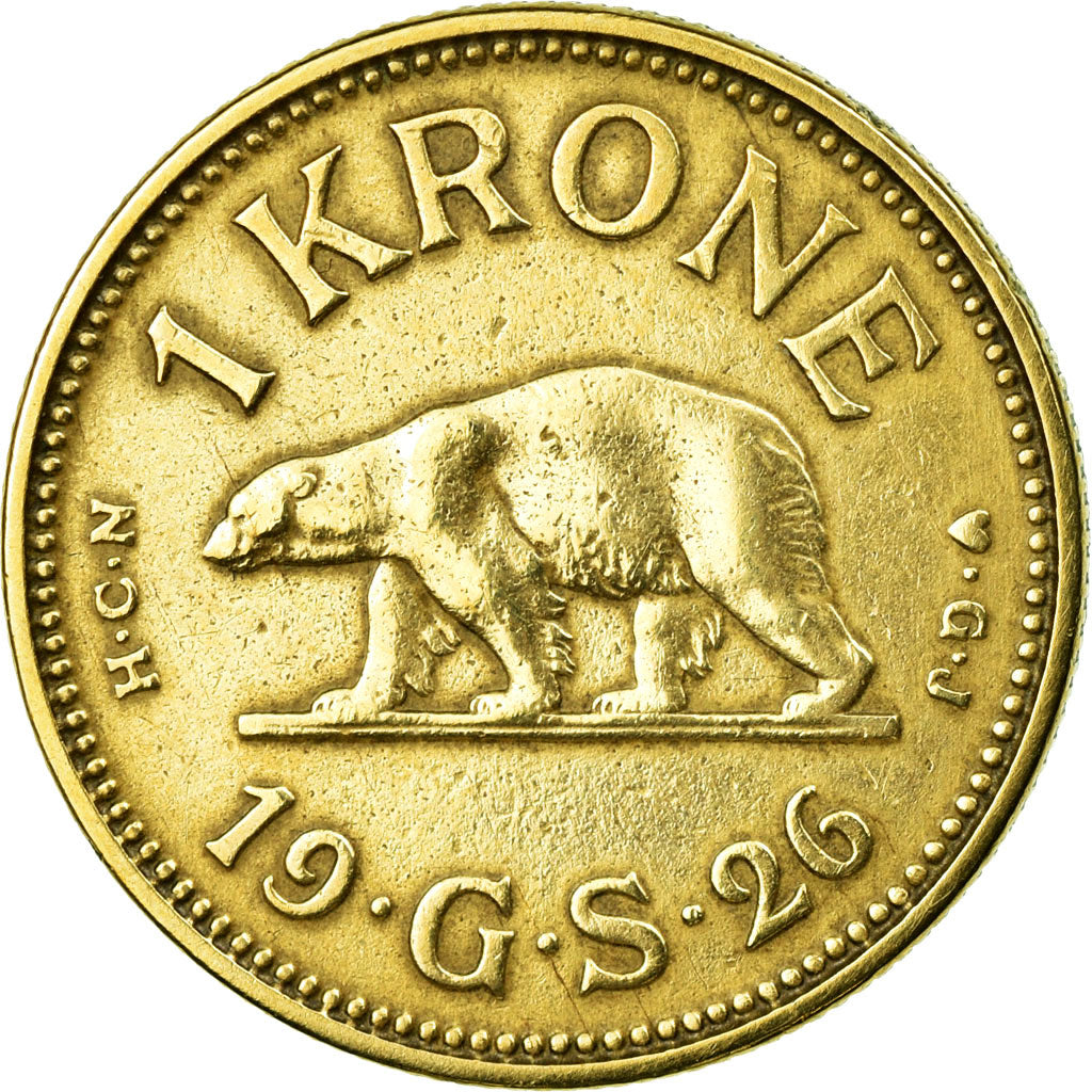 Coin, Greenland, Krone, 1926, EF(40-45), Aluminum-Bronze, KM:8