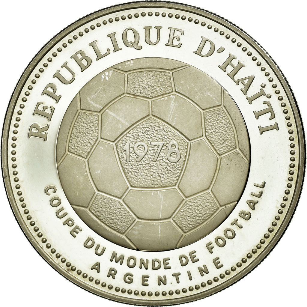Coin, Haiti, 50 Gourdes, 1977, MS(65-70), Silver, KM:127