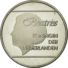 Monnaie, Aruba, Beatrix, 2-1/2 Florin, 1995,Utrecht,SUP,Nickel Bonded Steel,KM 6