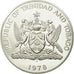 Coin, TRINIDAD & TOBAGO, 5 Dollars, 1978, Franklin Mint, MS(63), Silver, KM:35a
