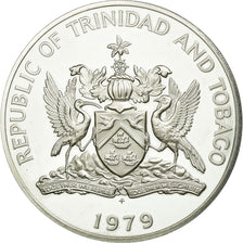 Coin, TRINIDAD & TOBAGO, 10 Dollars, 1981, Franklin Mint, MS(64), Silver, KM:40a