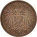 AUSTRIA, 2 Heller, 1901, KM #2801, AU(50-53), Bronze, 19, 3.35