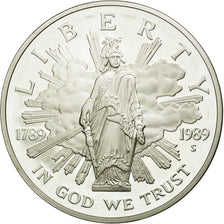 Coin, United States, Dollar, 1989, U.S. Mint,San Francisco,MS(63),Silver,KM 225