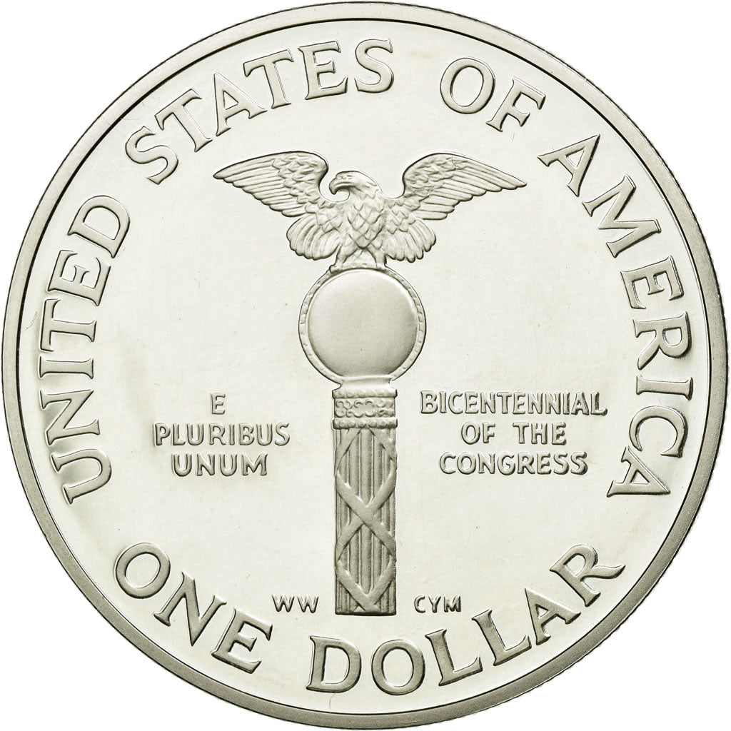Coin, United States, Dollar, 1989, U.S. Mint,San Francisco,MS(63),Silver,KM 225