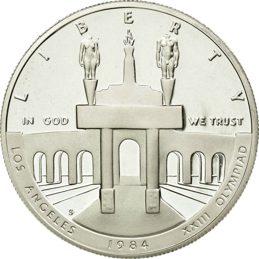 Coin, United States, Dollar, 1984, U.S. Mint, San Francisco,MS(63),Silver,KM 210