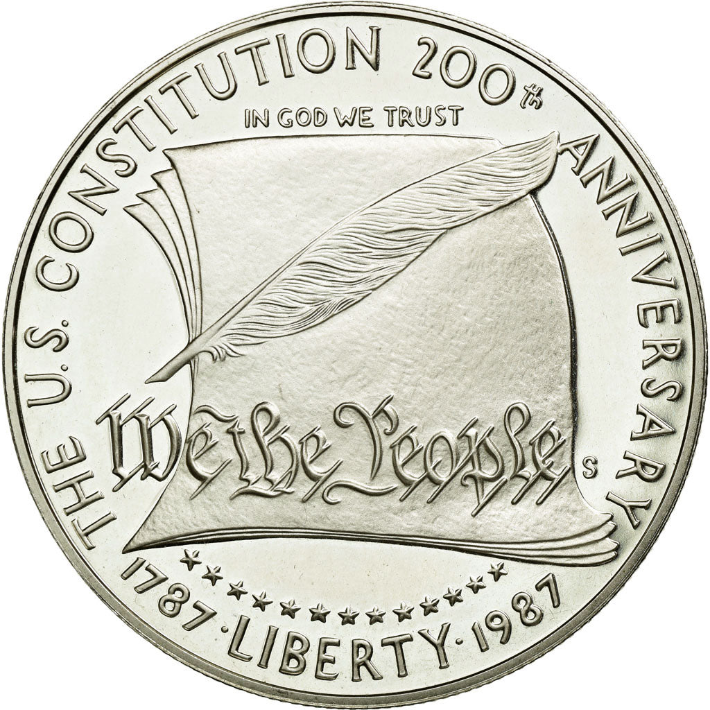 Coin, United States, Dollar, 1987, U.S. Mint,San Francisco,MS(63),Silver,KM 220