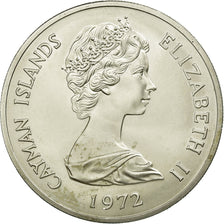 Coin, Cayman Islands, Elizabeth II, 25 Dollars, 1972, MS(63), Silver, KM:9