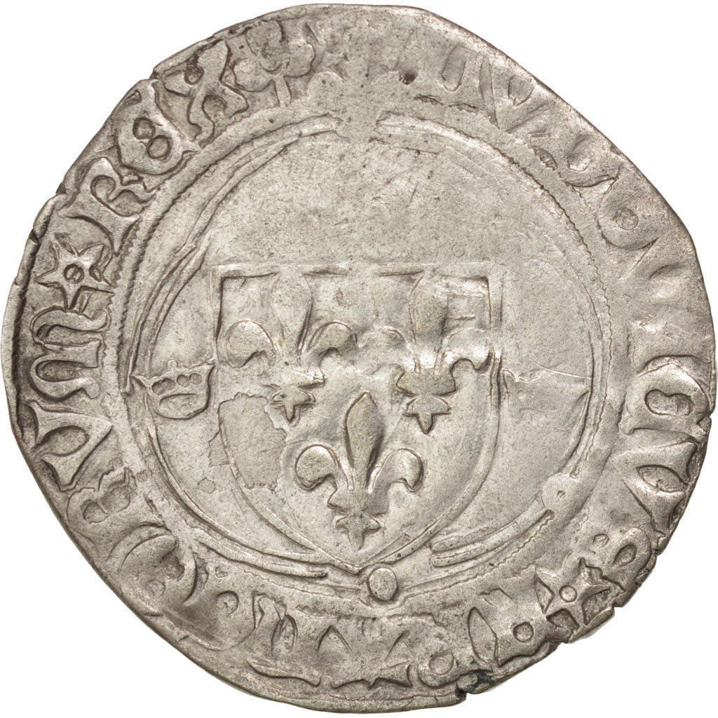Coin, France, Douzain, 1498, La Rochelle, EF(40-45), Billon, Duplessy:664