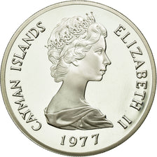 Coin, Cayman Islands, Elizabeth II, 25 Dollars, 1977, MS(64), Silver, KM:14
