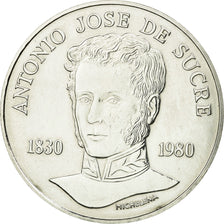 Moneda, Venezuela, 75 Bolivares, 1980, British Royal Mint, SC, Plata, KM:55