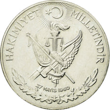 Coin, Turkey, 10 Lira, 1960, AU(50-53), Silver, KM:894