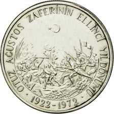 Coin, Turkey, 50 Lira, 1972, AU(50-53), Silver, KM:901