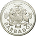 Coin, Barbados, 10 Dollars, 1974, Franklin Mint, MS(65-70), Silver, KM:17a