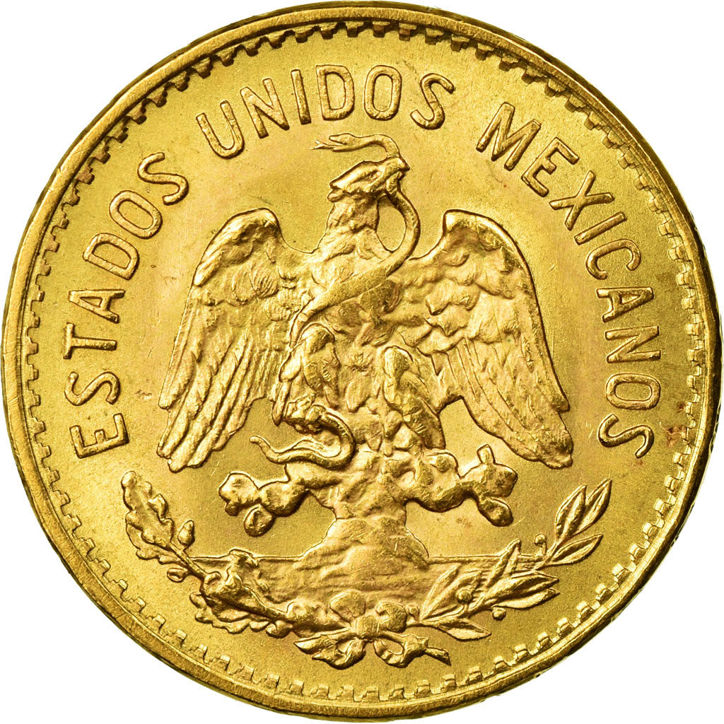 Monnaie, Mexique, 5 Pesos, 1955, Mexico City, SUP+, Or, KM:464